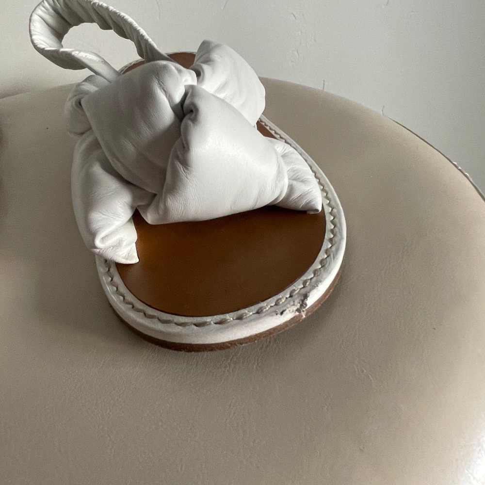 Miu Miu Padded Mordoré Nappa Leather Sandals - Picture 5 of 14